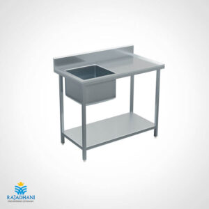 Work Table with Sink and One Under Shelf