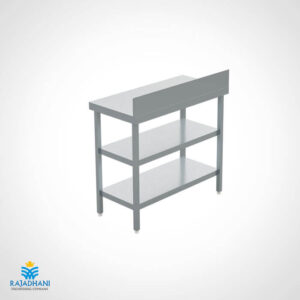 Work Table with Two Under Shelves